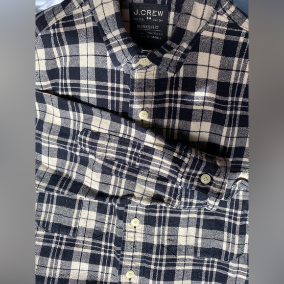 J. Crew Mens Workshit Plaid 100% Sturdy Cotton XSmall - Picture 3 of 4